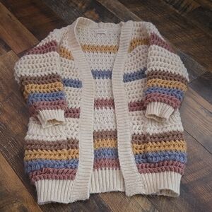 Striped Knit Little Girls Tullabee Sweater